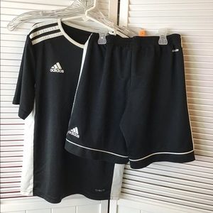 Adidas Tee & Short Set.  Boys 10/12
